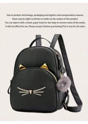 1pc Cute Cartoon Cat Backpack With Pendant Fashionable And Exquisite Travel School Bag Sports Drawstring Backpack Dry And Wet Separation Drawstring Sports Bag Pool Bag Swimming Backpack Swimming Bag S