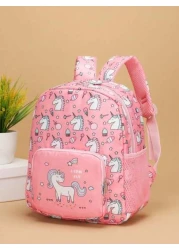 1pc New Cute Girl Niche High End Unicorn Backpack Nylon Material Decorative Fashion Avant Garde Popular New Bag Fresh And Dopamine Color Matching Youthful Girl Style Can Be Cross Body Can Be Hand Held