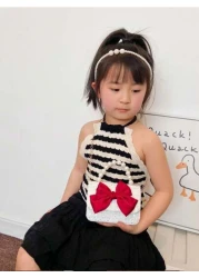 YP 2023 2024 New Cute Toddler Handbag Shoulder Crossbody Bag With Bow Decor And Coin Purse Accessory