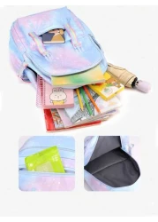 Cute Rabbit Print Lightweight Backpack With Adjustable Straps Multiple Pockets Organizer Compartments Fashionable School Bag For Rewards And Incentives Campus Backpack