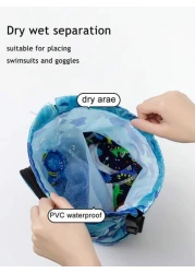 Waterproof Swimming Backpack With Dry And Wet Separation Ldeal For Swimming Storage
