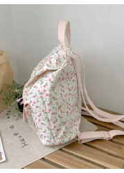 New Outdoor Travel Storage Mini Backpack For Girls Floral Pattern Lightweight School Bag