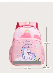 1 Cute Cartoon Style Backpack New Cute Unicorn Cartoon Children s Backpack Unicorn Design Shoulder Bag Girls School Bag Hundreds Of Casual College Style Backpack Super Cute Dinosaur Cartoon Print Nylo