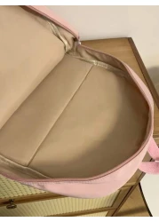 1 Pc Back To School Classic Basic High Capacity School Bag With Laptop Compartment Backpack Purse Solid Color Sports Bag Premium Nylon School Backpack With Adjustable Strap Spacious Multiple Pockets B