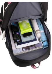 Sanrio Authorized Black Magician Backpack Cute Anime Fashion Backpack Large Capacity Outdoor Backpack