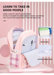 1pc Girl School Backpack Cute Children Backpack Girl Elementary Student Backpack With Compartments Back To School Gift