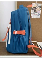 1pc New Fashion Versatile High Quality Contrast Color Student Backpack Large Capacity Water Resistant Suitable For Commute And Outdoor Use