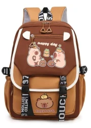 1pc Cartoon Backpack Lightweight And Cute New Schoolbag A Variety Of Styles To Choose From Durable Casual And Fashionable With Webbing Hook For Easy Hanging Zipper Style Suitable For A Variety Of Scen