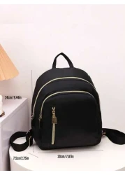 1 حقيبة ظهر للعودة إلى المدرسة، أناقة وراحة، سعة كبيرة، مناسبة للدراسة اليومية، جد مناسبة للحرم الجامعي، الفص