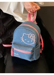 Sanrio حقيبة كتف براحة الكتف مصممة بطريقة حديثة، 2025 برودة التطريز القطة والقلب، حقيبة كتف جذابة بسعة كبيرة، عصري