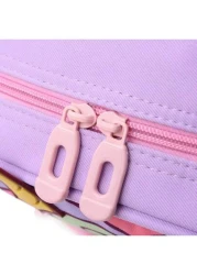 حقيبة ظهر كرتونية بشكل وحيد القرن للأطفال ، حقيبة مدرسية أنيقة متعددة الاستخدامات لصغار البنات