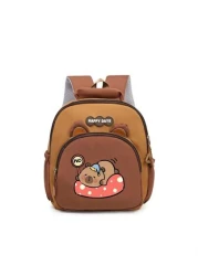 1pc Back To School Backpack Fashionable And Casual Backpack Cute Cartoon Capybara Large Capacity Backpack Suitable For Daily School Very Suitable For Campus Class Photo Taking Birthday Gifts Suitable