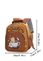 Capybara Backpack Cute Lightweight For Girls School Backpack Reduces Burden Fashion Travel Bag Ergonomic Shoulders Suitable For Back To School Season Handbag