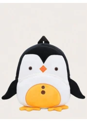 1pc Cute Penguin Plush Children s Backpack Suitable For 2 4 Years Old Boys And Girls