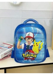 bandai Backpack Cartoon Design Practical Pockets Durable Synthetic Materials Zhalange Close Suitable For School Travel Holiday Gifts