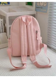 قطعة واحدة حقيبة ظهر طالب جديدة ذات تصميم أذن الأرنب جذاب متعدد الاستخدامات من النايلون مقاوم للماء سعة كبيرة