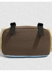 1pc New Fashionable High End Contrast Color Student Backpack Lightweight Backpack For Outdoor Sports And Casual Water Resistant Nylon