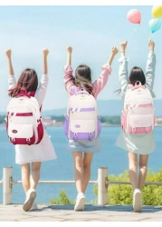 New Children s Schoolbag For Primary Students 6 12 Years Old Girls Shoulders Backpack 1 6 Grades Multi Color Cute Waterproof Lightweight Girls Large Capacity Children s Bag