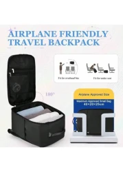 Large Travel Backpack Boy And Girl Business Laptop Backpack Cabin Bag 40x20x25 Carry On Backpack Airline Approved Waterproof Backpack Multi Functional Independent Computer Layer Middle School Students