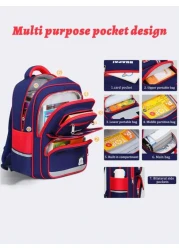 1pc Children s Backpack Unisex School Bag With Padded Shoulder Straps Lightweight Backpack For Girls And Boys Aged 3 14 Ideal For School And Travel