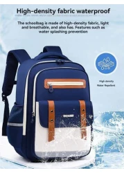 New Elementary School Students Schoolbag 1 3 6 9 Grades 6 12 16 Years Old Boys And Girls To Reduce The Burden Of Children s Large Capacity Shoulders Backpacks