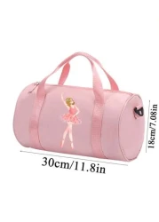 1pc Cute Ballet Pointe Shoe Bag Nylon Ballet Tutu Bag Fashion Lightweight Dance Bag Portable Travel Bag Ideal Birthday Gift