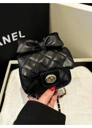 حقيبة كتف رسول مربعة صغيرة جميلة بتصميم رائج جديد بسلسلة ماسية مقرصنة،حقيبة كتف جذابة بقيمة عالية بلون طازج،