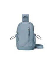 Lightweight Portable Sling Bag Large Capacity Chest Bag With USB Charging Port Multifunctional Side Bag Luxury Shoulder Bag With Multi Pockets For School Students Solid Color Waterproof Travel Crossbo