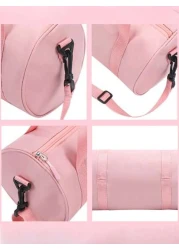 1pc New Round Shape One Shoulder Dance Bag Nylon Latin Ballet Dance Backpack