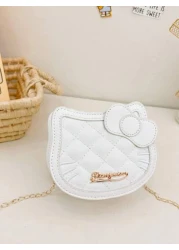 Sanrio Sanrio Hello Kitty Style Chain Crossbody Bag Versatile Leather Shoulder Crossbody Bag Fashionable Date And Vacation Bag