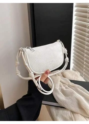 1 قطعة حقيبة جلد عبر الجسم أنيقة فاخرة بتصميم فتاة كيوت؛ حقيبة بطراز جديد وعصري، بألوان زاهية ومنشطة لنفسية ال