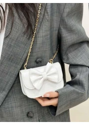 حقيبة كتف وحقيبة متقاطعة فريدة التصميم ذات تصميم فتاة شريطي، بسيطة وشيك