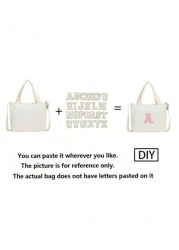 1 قطعة جديدة، حقيبة رسول مصغرة للجامعة والمدارس ب-26 حرف، مناسبة للاستخدام اليومي في المدارس الابتدائية والإعد