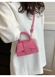 This Year Small Square Bags Are Popular Simple And Stylish Versatile Can Be Hand Carried Shoulder Carried Or Cross Body Suitable For Women