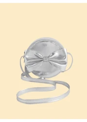 قطعة واحدة حقيبة كروسبودي صغيرة بشكل دائري، بريبون، أسلوب أميرة، تناسب الملابس، هدية عيد الميلاد للفتيات