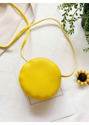 1pc Young Girl s Cute Mini Crossbody Bag With Zipper Closure Made Of PU Leather Suitable For Everyday Use All Year Round