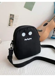 1 حقيبة كروسبودي موضة ، لون أحادي ، حقيبة أطفال كاجوال مربعة صغيرة، حقيبة كتف، محفظة للهاتف ، محفظة للتغيير ، ت