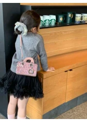 New Sequin European And American Style Pendant Chain Handbag Crossbody Bag Phone Pouch Mini Square Bag