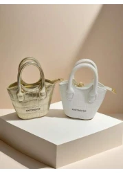 حقيبة صغيرة شكل أحمر شفاه ذات نسيج بأحجار لامعة مائلة للبنات أطفال، حقيبة صغيرة أميرية، هدية عيد