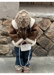 Cute Square Shaped Shoulder Bag For Baby Girls PU Leather Fashion Mini Crossbody Bag Versatile