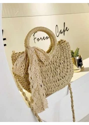2025 New Fashion Diagonal Crossbody Bag Shoulder Handbag Beach Bag Chic Woven Design