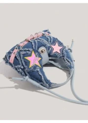 حقيبة بتزيين نجوم متعدد الاستخدامات بطراز موضة Y2k