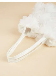 1pc Sweet Lady New Arrival Minimalist Rose Flower Design Handbag Tote Bag For Phone And Coins