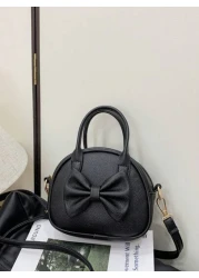 حقيبة يد مع سحاب من البولي يوريثان بشكل فراشة وألوان حلوة أميرية على الطراز الكوري والفرنسي، تصميم فريد ومميز