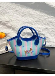 1pc Handbag Pu Open Design New Summer Style Cute Style Can Be Carried Cross Body Sufficient Capacity Versatile Comfortable Touch Highlight Personalized Can Hold Sun Umbrellas Wallets And Other Daily N