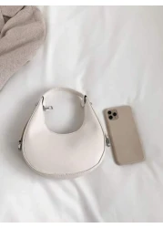 1 Piece Of Girls Candy Color Pu Zipper Closure Cute Handbag Suitable For Daily Use Versatile Mobile Phone Bag Key Bag Earphone Bag Compact Design Light And Easy To Carry