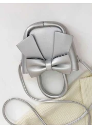 حقيبة يد للاطفال بعقدة جديدة، محفظة عملات من جلد البولي يوريثان، هدية للأعياد