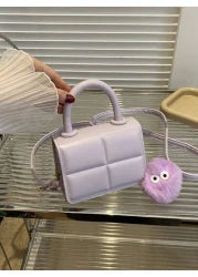 1pc High Grade Small Bag Girls Bag Versatile Chain Messenger Bag Popular Retro Mini Handbag Plaid Small Square Bag New Fashion Niche Design Messenger Bag Girls Bag Popular Versatile Messenger Bag Is V