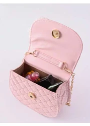 حقيبة كتف موضة مميزة جميلة بفيونكة مع زخرفة شرائط اللؤلؤ الأنيقة والمقابض المزينة بالخرز