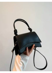 1pc New All Match Fashion Simple And Beautiful Solid Color Handbag Shoulder Crossbody Small Square Bag For Girls Cute Dopamine Mini Wallet Lipstick Bag For Girls Small Fragrance Style Princess Handbag